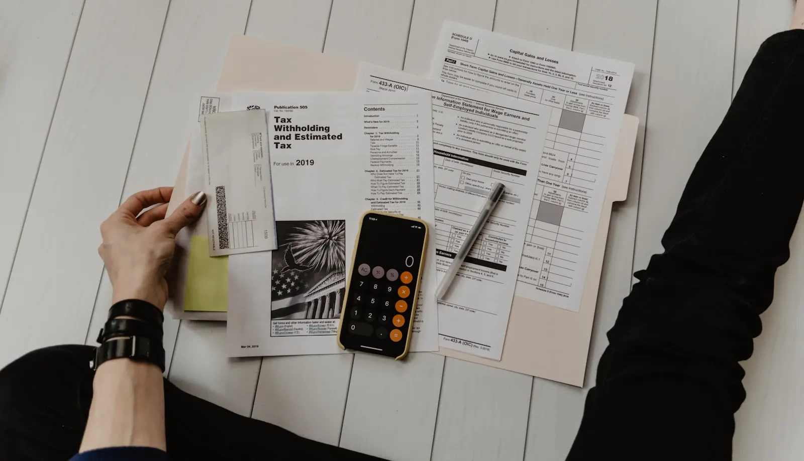 Finance and fee management at a desk